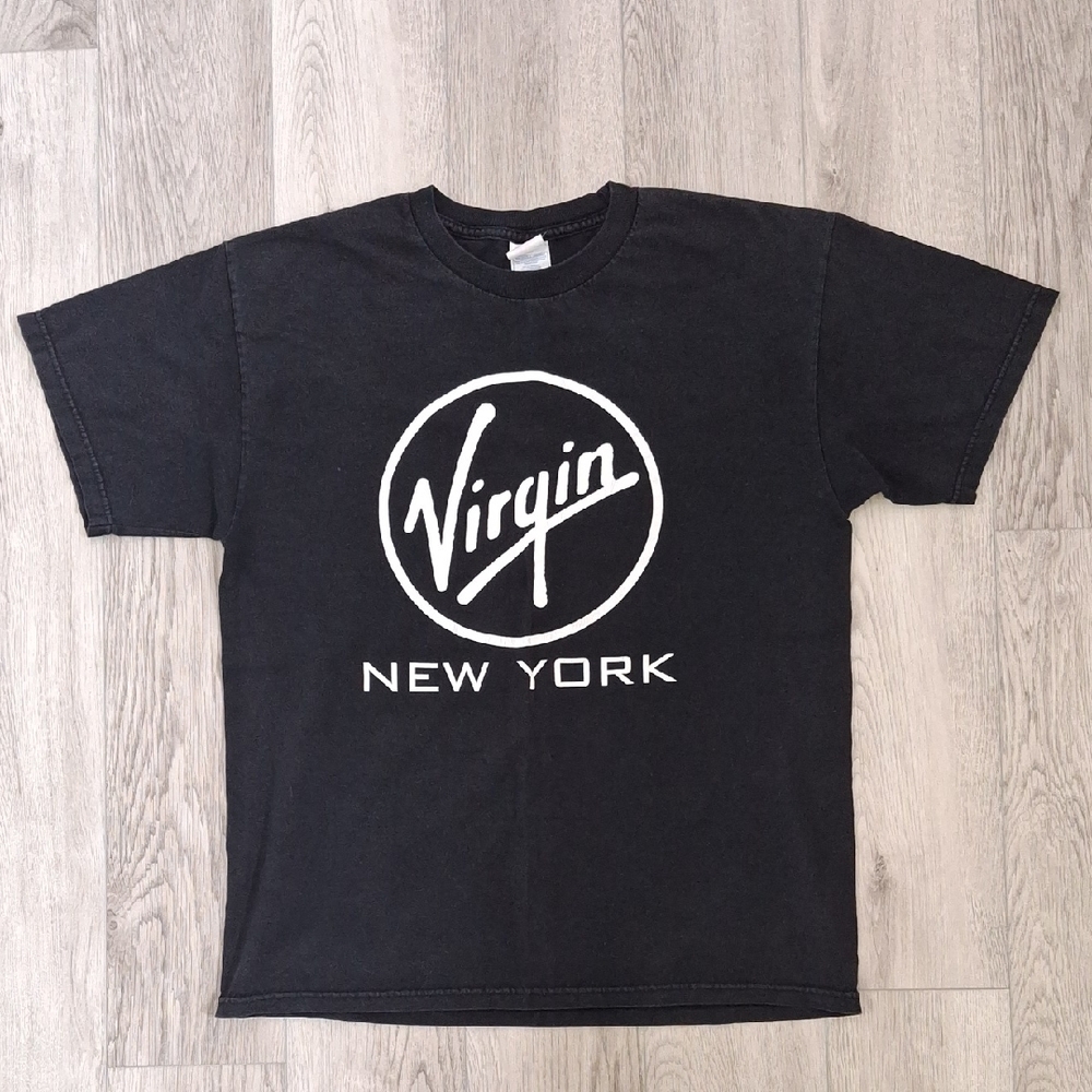 Virgin New York Black Graphic Tee - Men's Short Sleeve Shirt